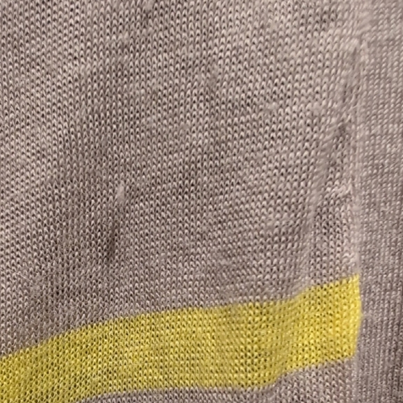 LOFT Tan and Yellow Striped Cardigan - Picture 3 of 8